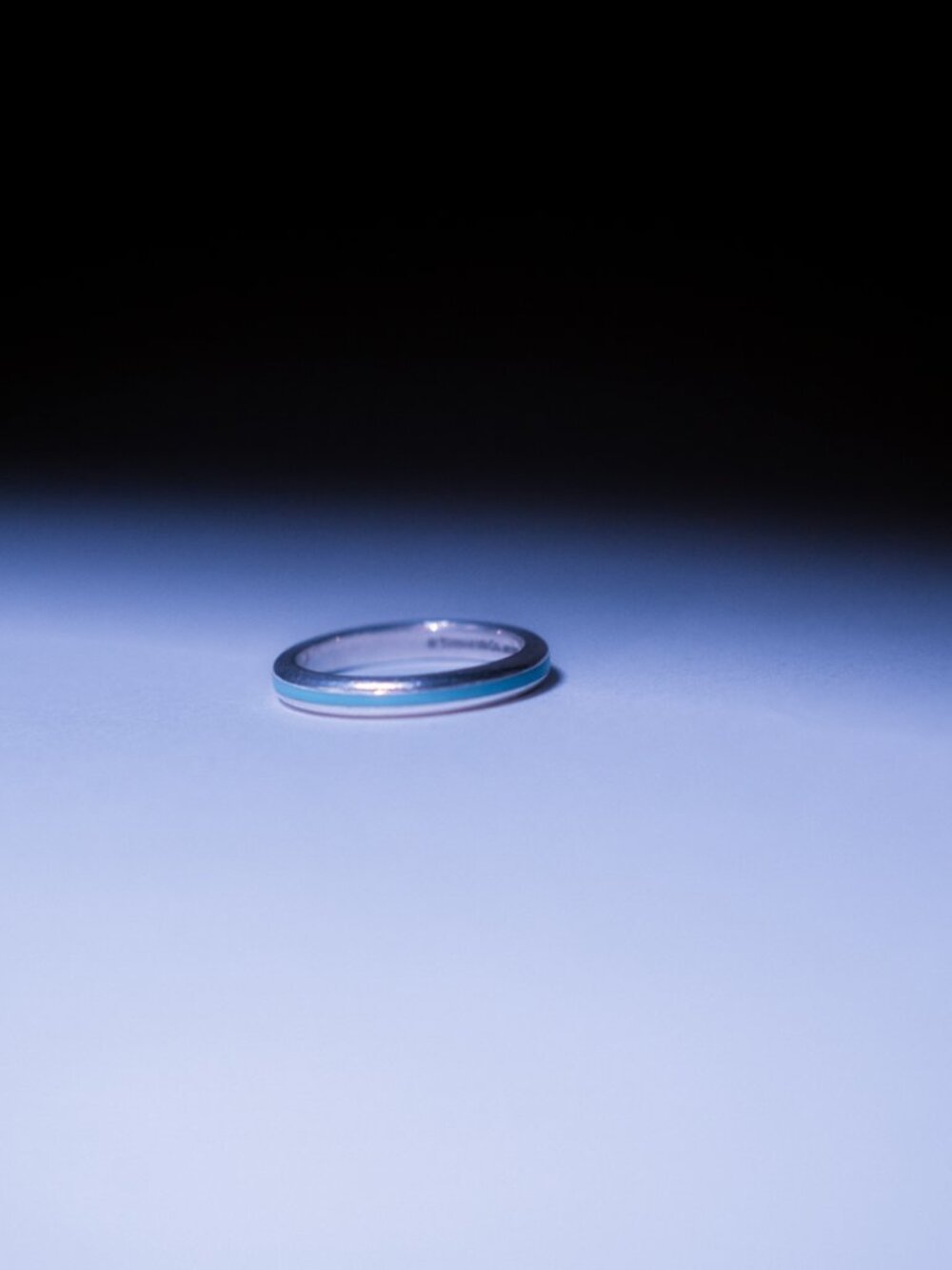 Tiffany & Co. Enamel Stripe Ring - Picture 5 of 6
